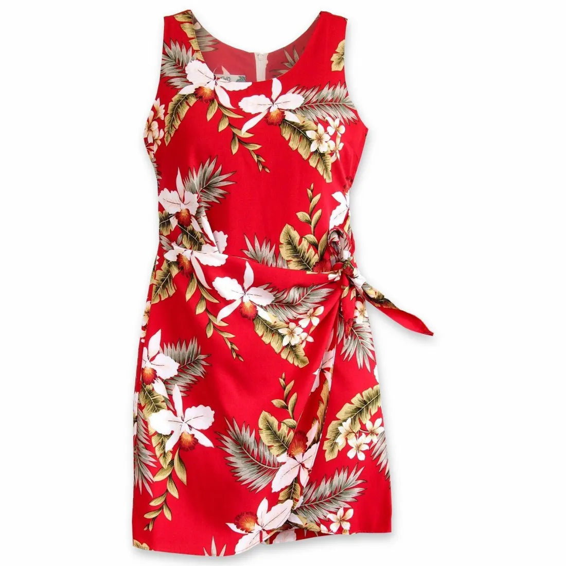 Buy Now Volcanic Red Honi Hawaiian Dress