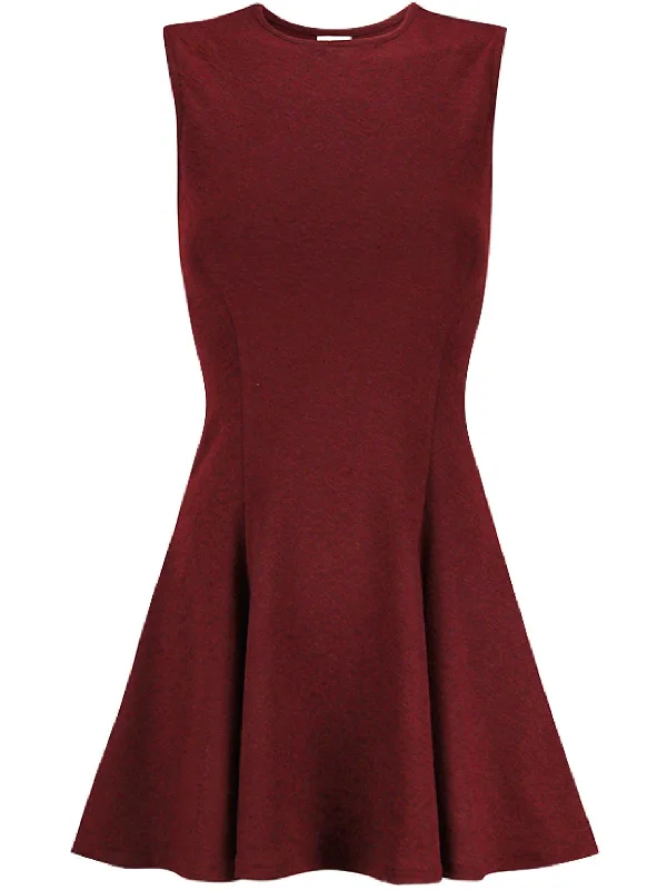 shift dressWomens Textured Short Fit & Flare Dress