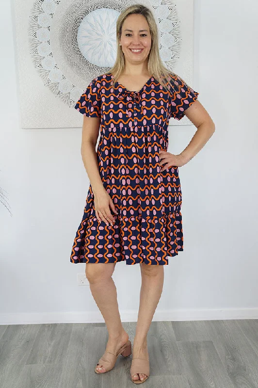 Super Savings Kiki Dress "Waves"