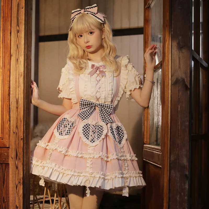 New Arrival party-ready dressEieyomi~Kawaii Lolita Summer SK and Blouse