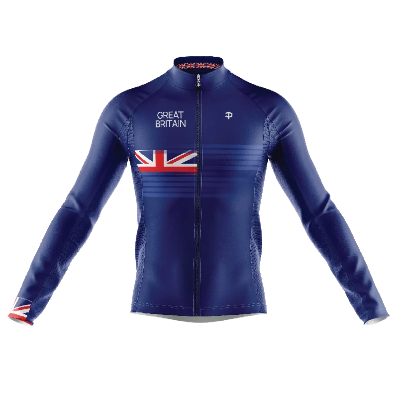 warm athletic hoodieGreat Britain V3 Long Sleeve Cycling Jersey