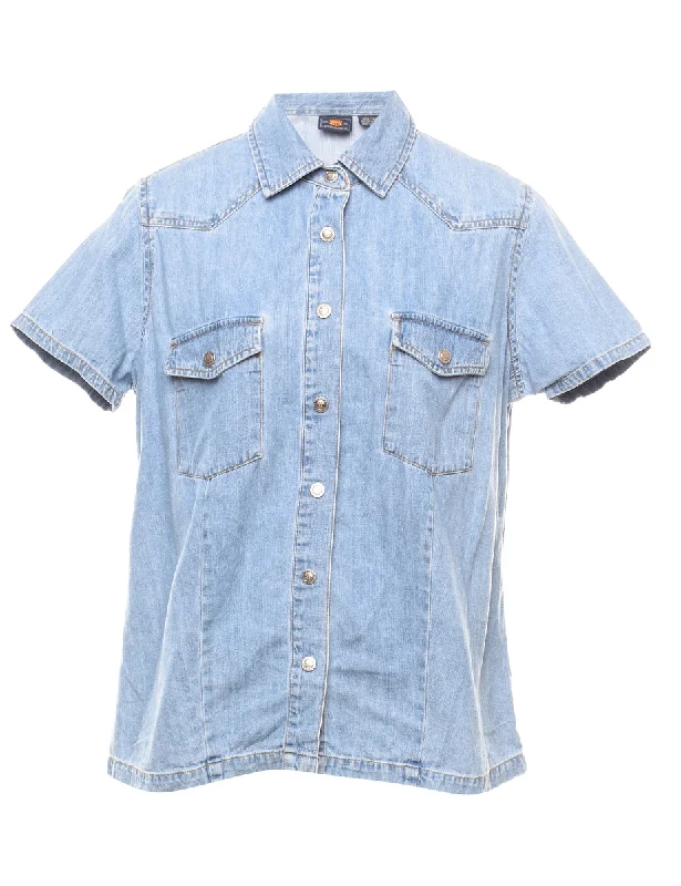 Weekend Deal graphic coatLight Wash Denim Shirt - L