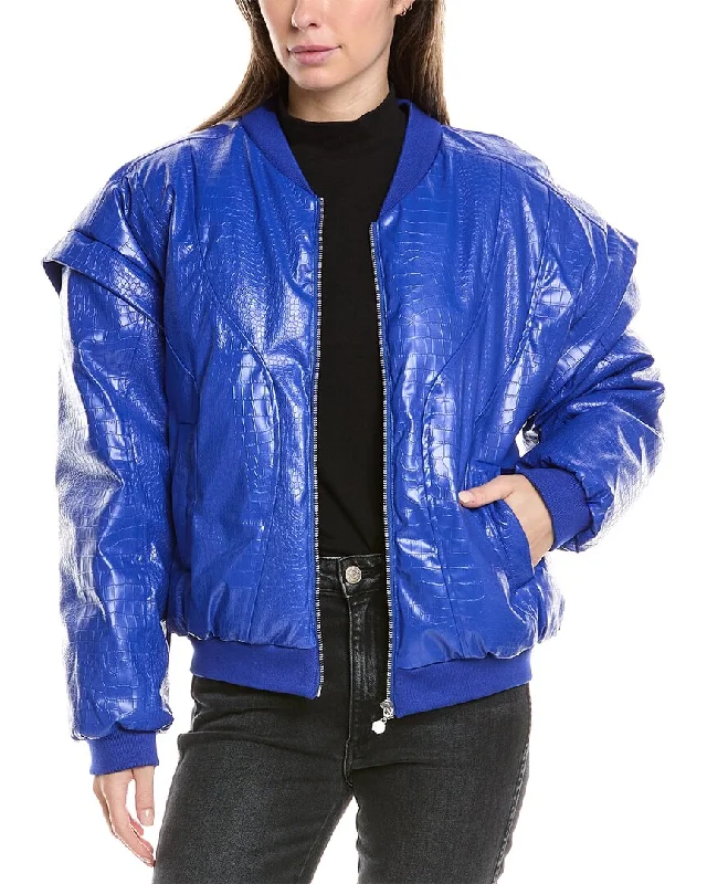 sporty jacketOw Collection Croc Bomber Jacket