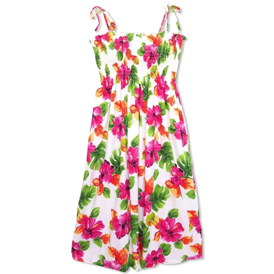 New Arrival Hoopla White Moonkiss Hawaiian Dress