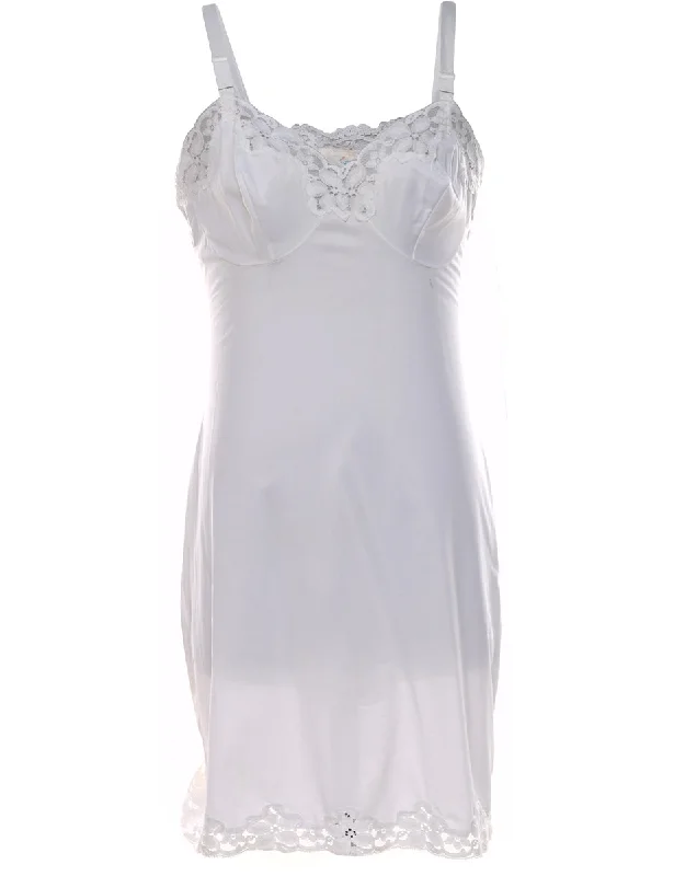 Bargain Bin sporty jacketWhite Lace Slip Dress - M