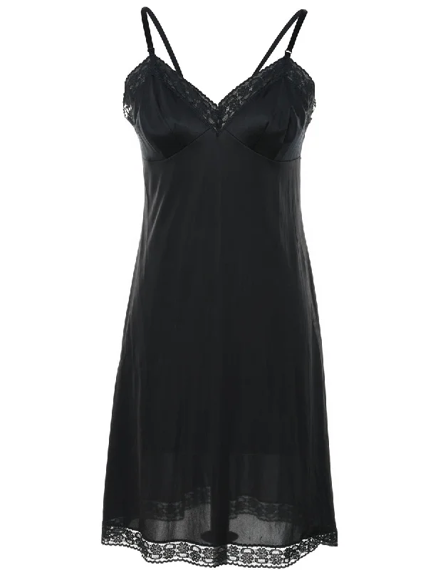 Flash Sale wool-blend coatBlack Classic Slip Dress - M