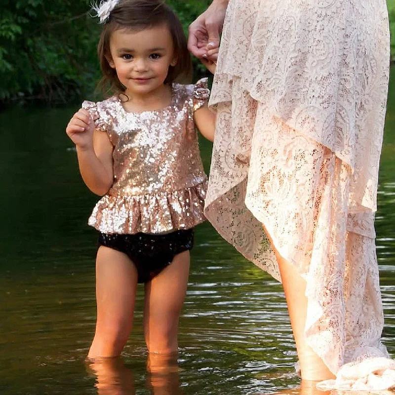 Major Savings midi dressBlack Sequin Bloomers