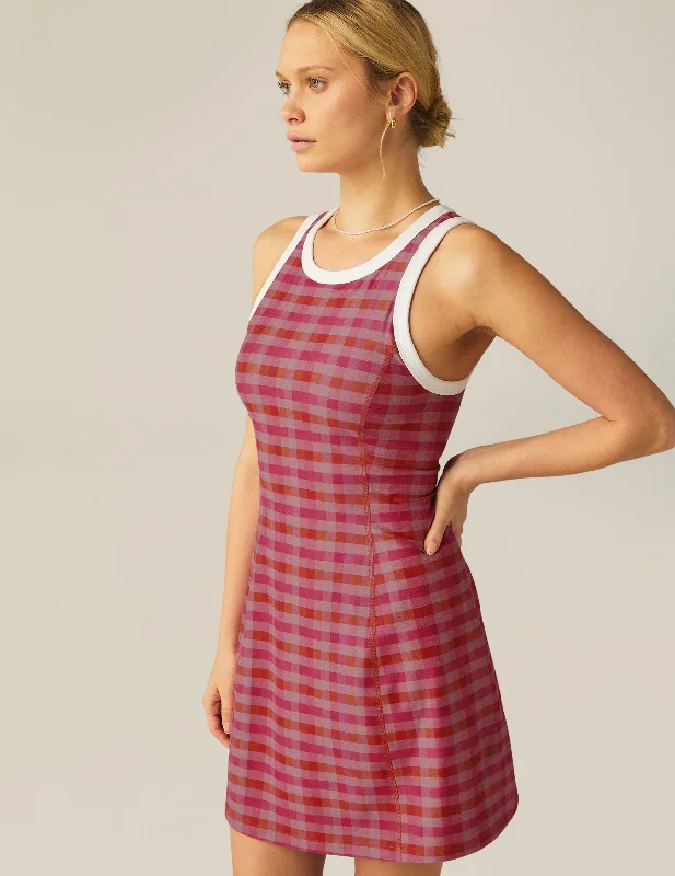 ruched dressPink Gingham SoftMark Outlines Dress