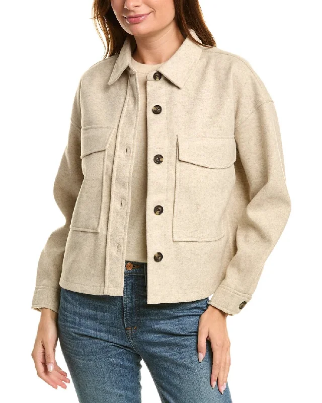 Best Bargains outdoor adventure coatBeachlunchlounge Double Faced Cropped Knit Jacket