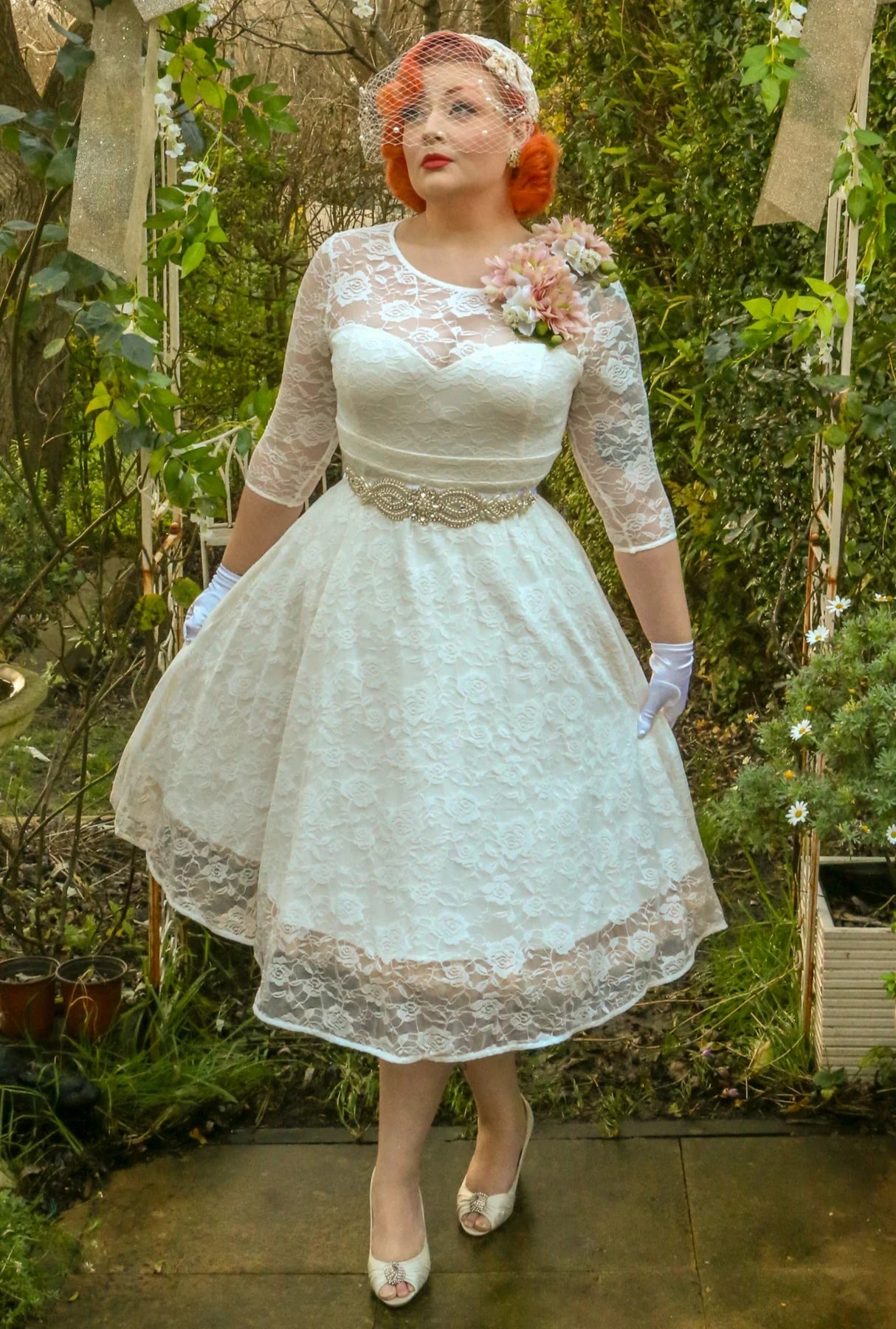 Mega Sale long sleeve dressMadeline Long Sleeve Lace Dress in White