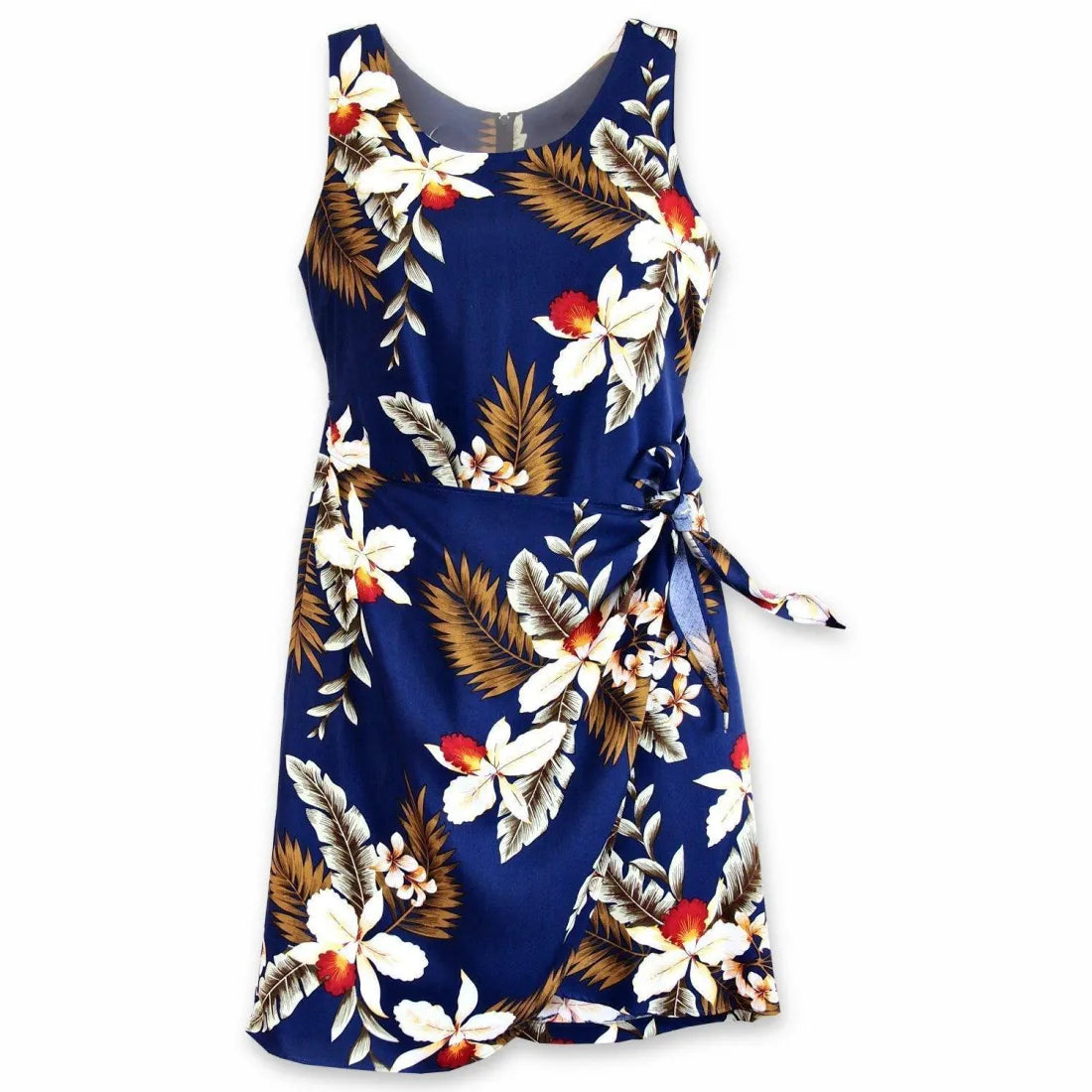 Deal Explosion Majestic Blue Honi Hawaiian Dress