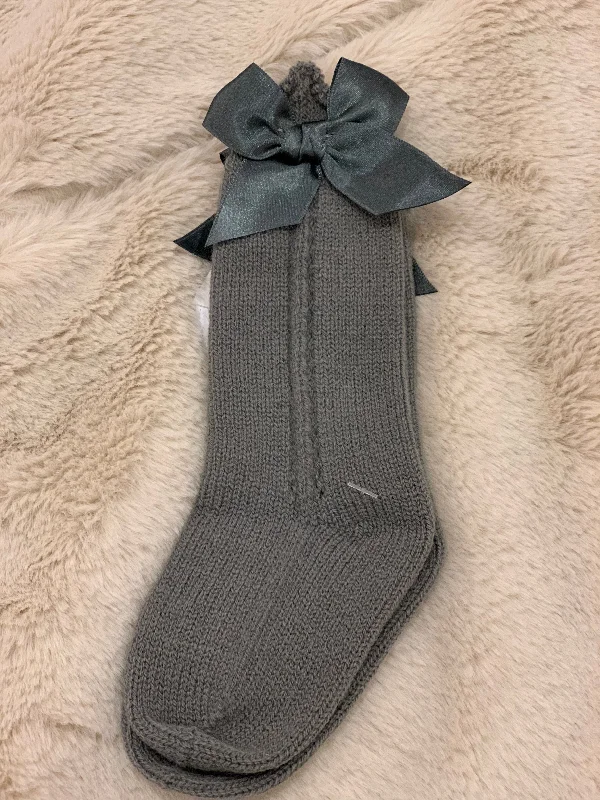 Inventory Reduction casual shift dressJuliana Knit Dark Grey Socks