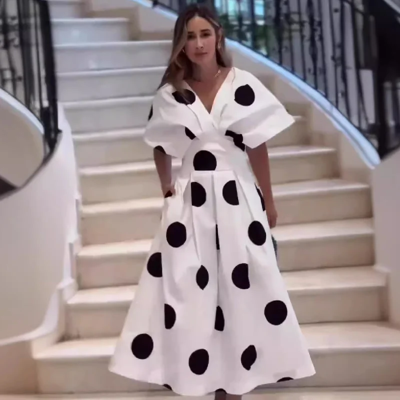 Last Chance boho dressFashion Lady Temperament Elegant Swing Dress