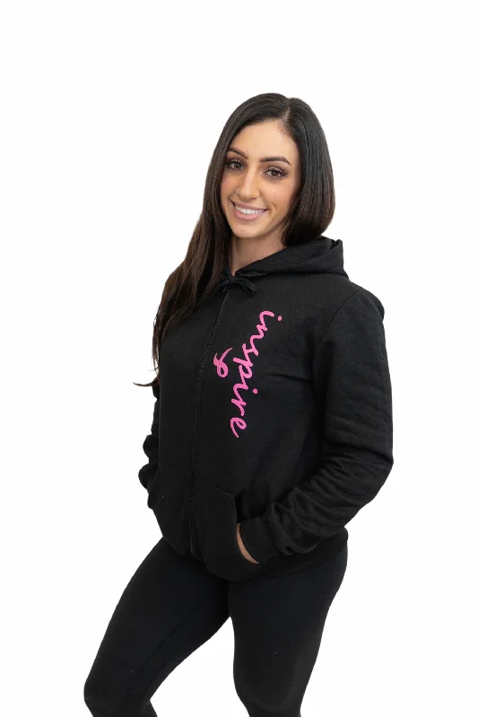 chic fitness hoodieInspire Unisex BCA Zip-up Hooded Sweatshirt