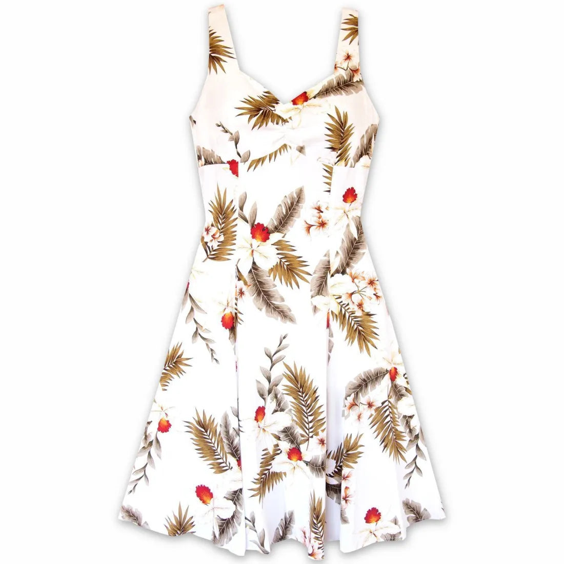Bargain Bin Moon White Molokini Hawaiian Dress