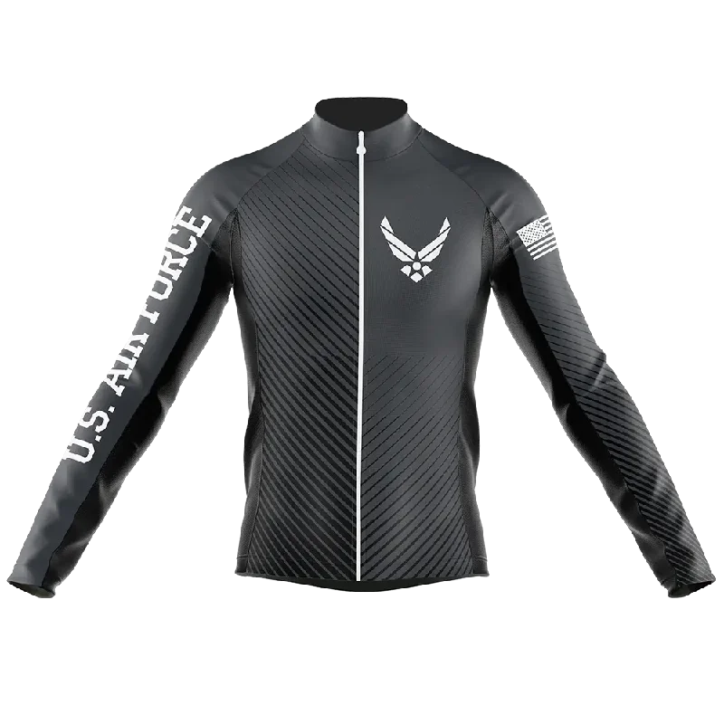 trendy sports sweatshirtAir Force Long Sleeve Cycling Jersey