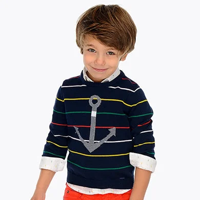 Discount Mania vintage dressStriped Anchor Sweater