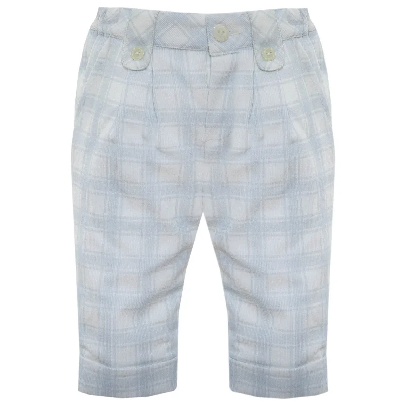 Final Clearance trendy mini dressPatachou Blue Check Pants