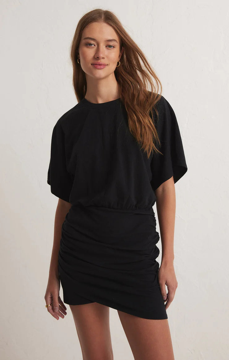 Midnight Madness Z Supply - Carmela Jersey Dress Black