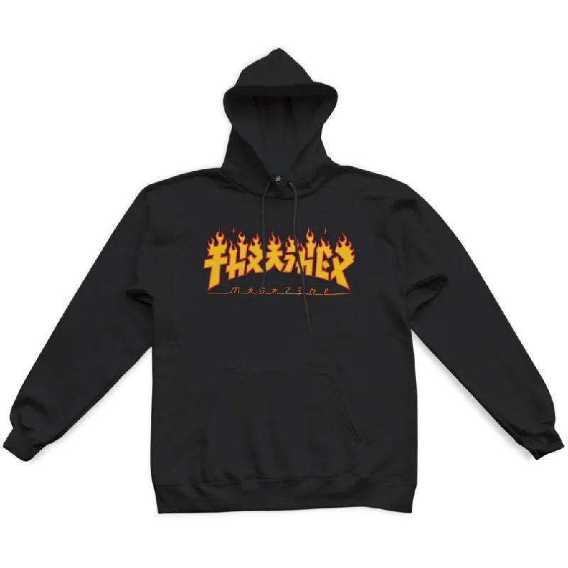 Markdowns pullover workout hoodieThrasher Godzilla Flame Hoody