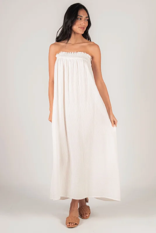 Blowout Deals Shirred Babydoll Strapless