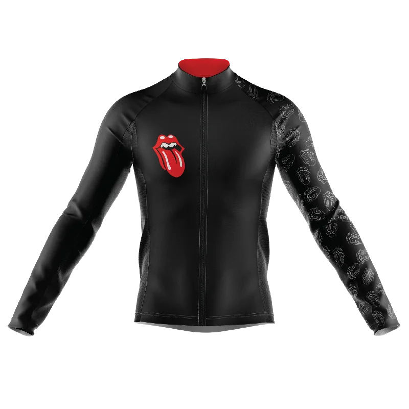 loose fit sports sweatshirtThe Stones Bike Team Long Sleeve Cycling Jersey