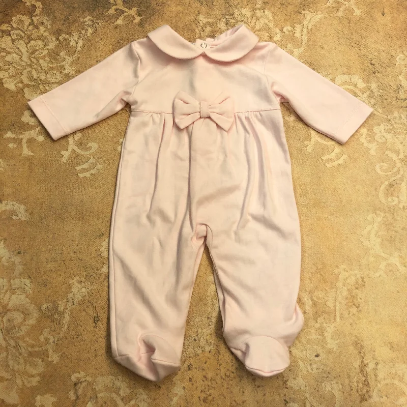 mini dressPima Cotton Pink Bow Footie