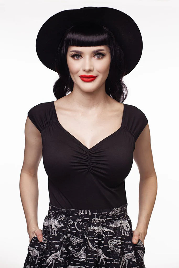 Overstock satin midi dressIsabel Top in Black