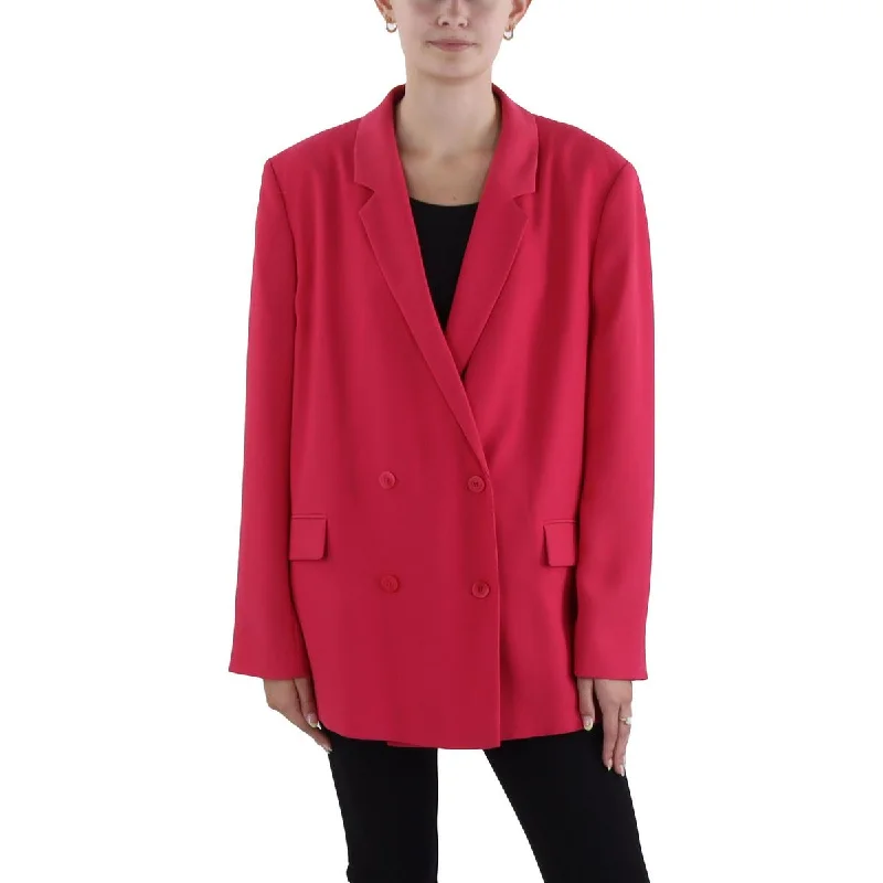 fashion coat with hoodAbania Womens Suit Separate Work Wear Double-Breasted Blazer