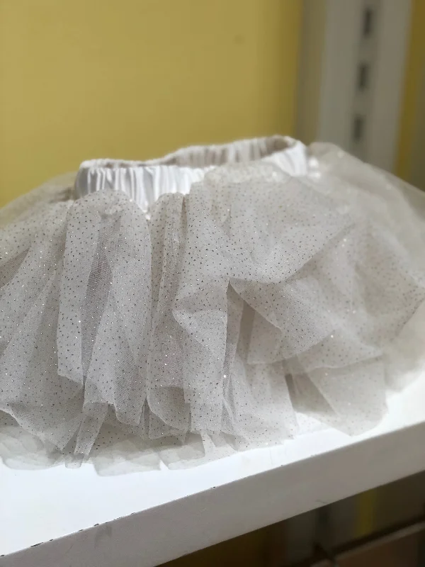 Crazy Savings floral wrap dressWhite and Gold Sparkle Tutu