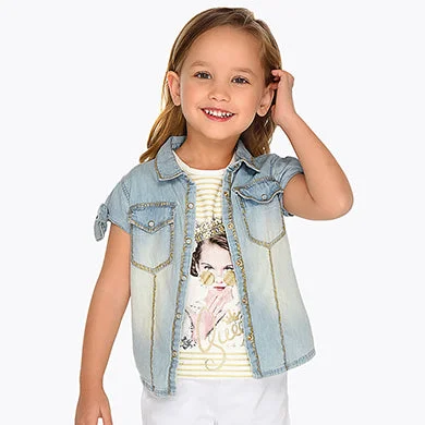 Don't Wait casual evening dressDenim Top