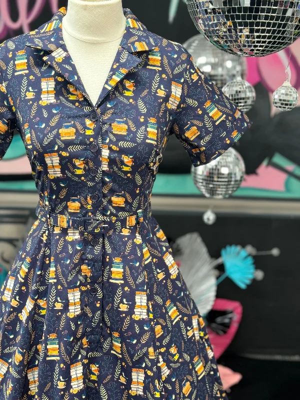 Daily Deals flowy maxi dressPeggy Swing Dress in The Good Book Print