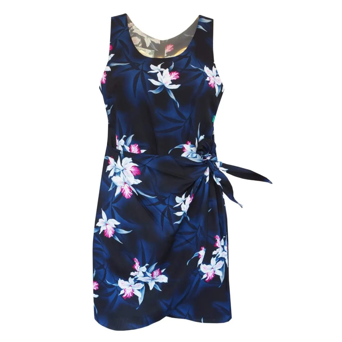 Act Fast Poipu Grey Honi Hawaiian Dress