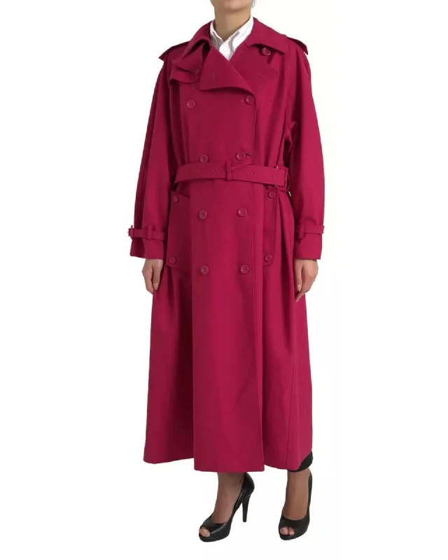 tailored coatDolce & Gabbana  Women's Classic Trench Coat - Fuchsia