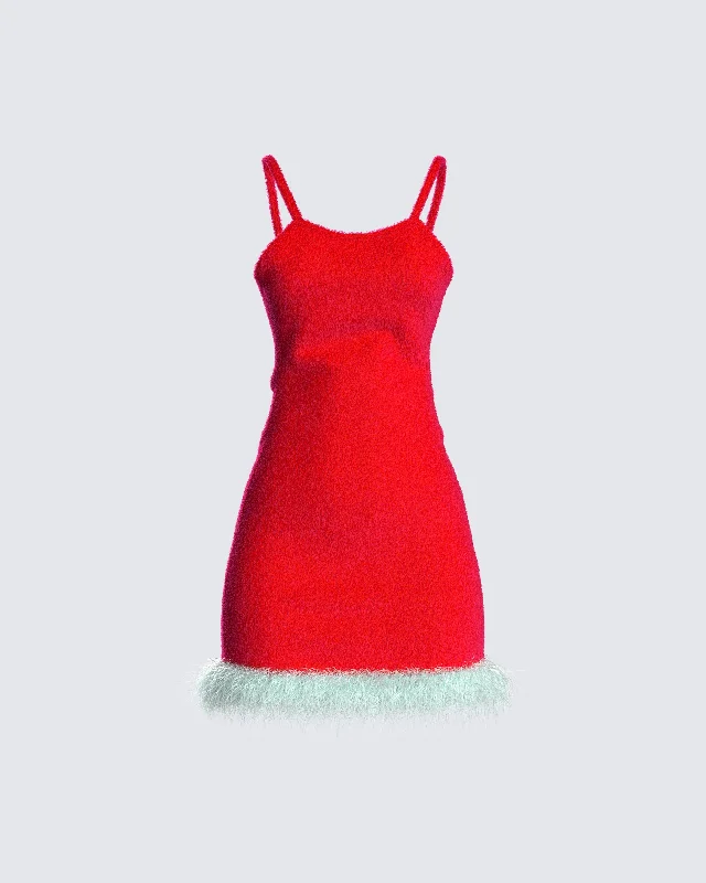 Price Meltdown formal dressRocki Red Knit Dress