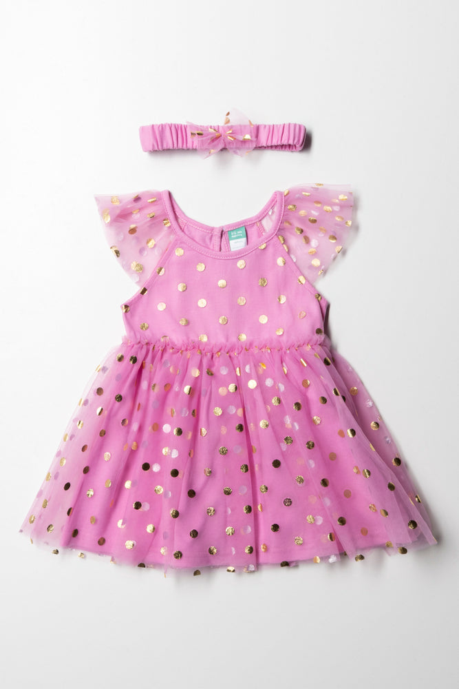 fitted dressTg Tulle Dress With Headband Mid Pink