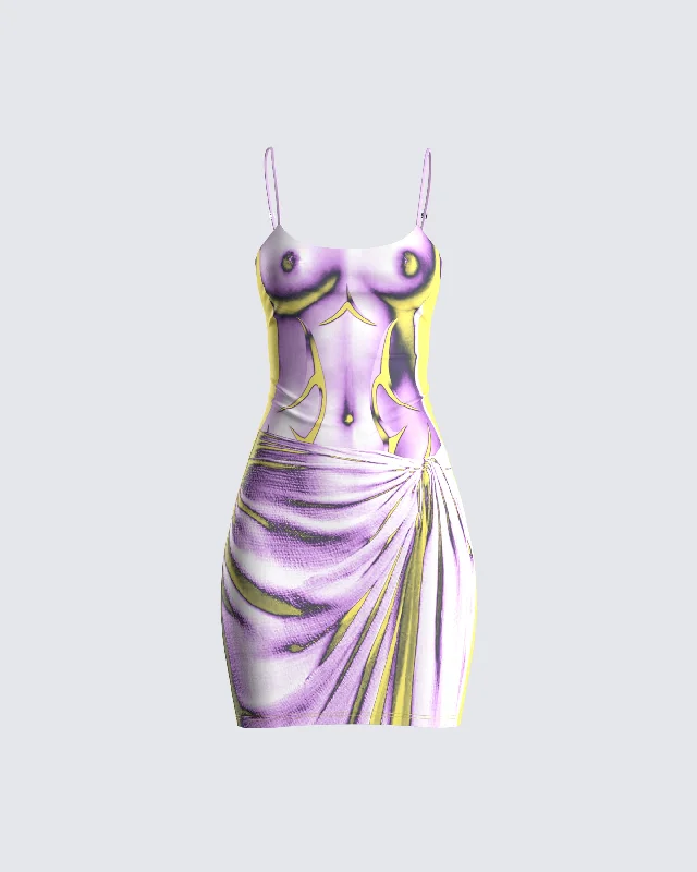 Super Deal bohemian dressPhoebe Body Print Mini Dress