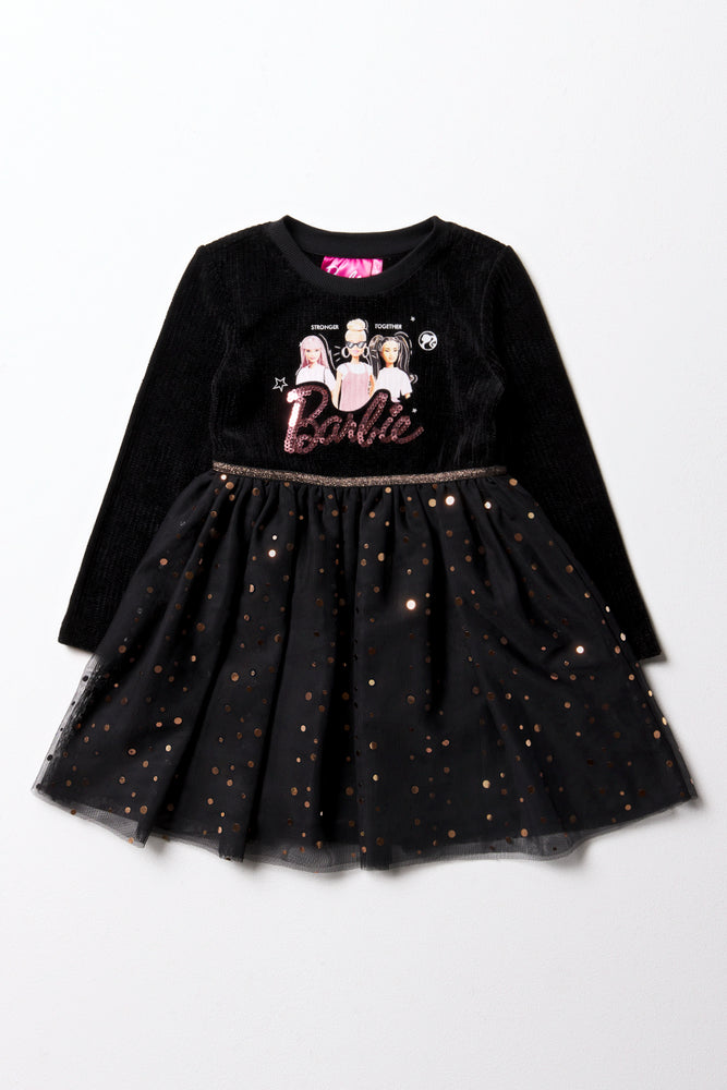 printed dressBarbie Dress Black