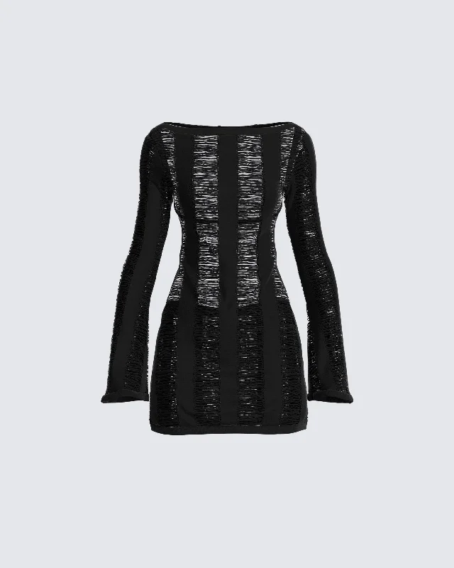 cocktail party dressMindy Black Mini Dress