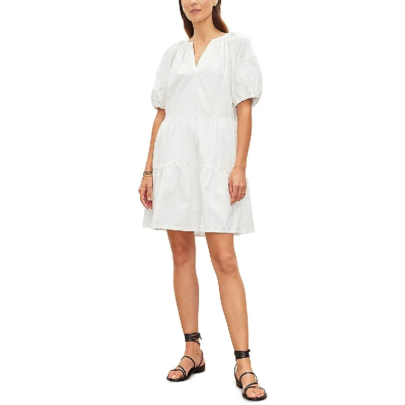 Discount Deals long-sleeve floral dressChrissy Womens Embroidered Boho Shift Dress