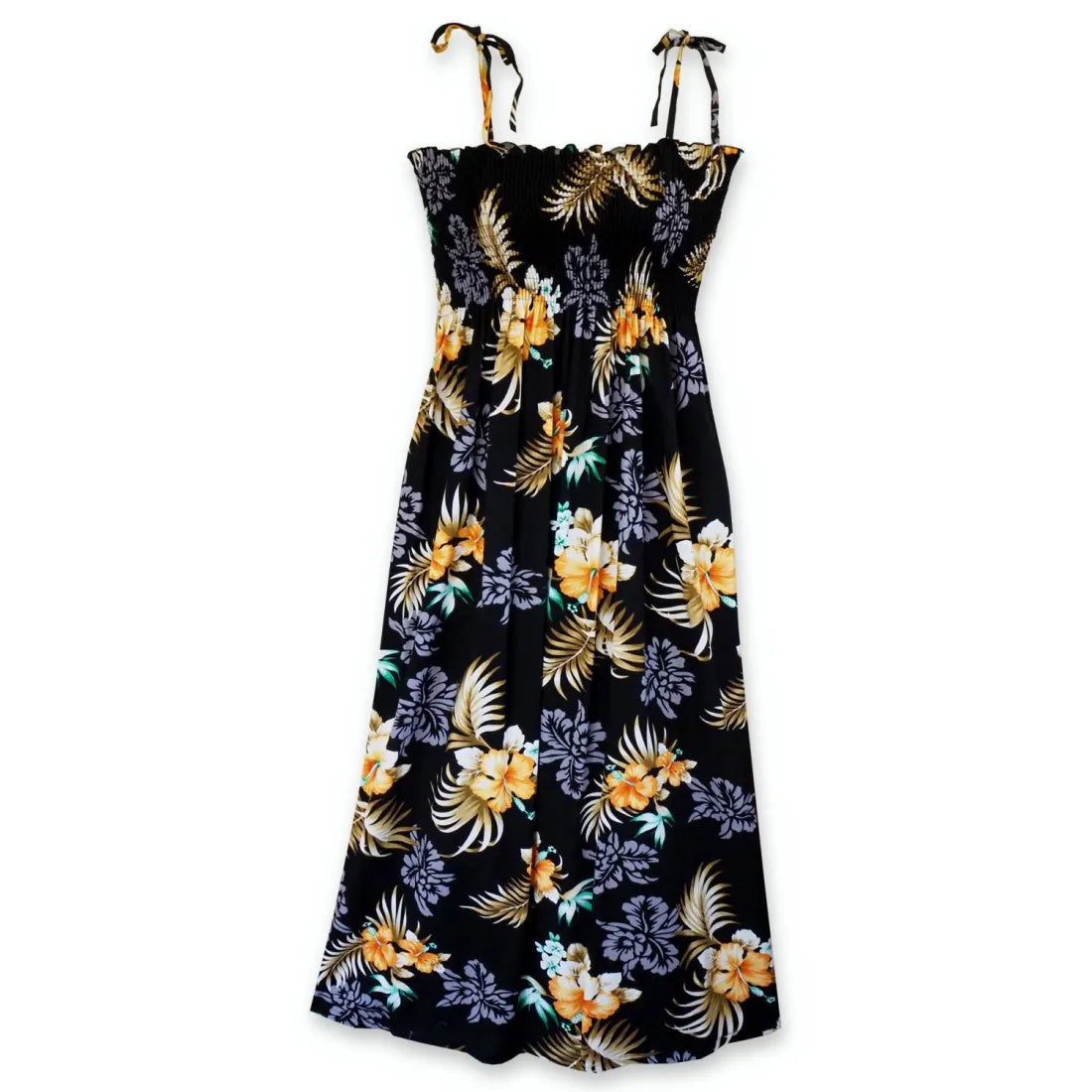 Sale Event Passion Black Maxi Hawaiian Dress