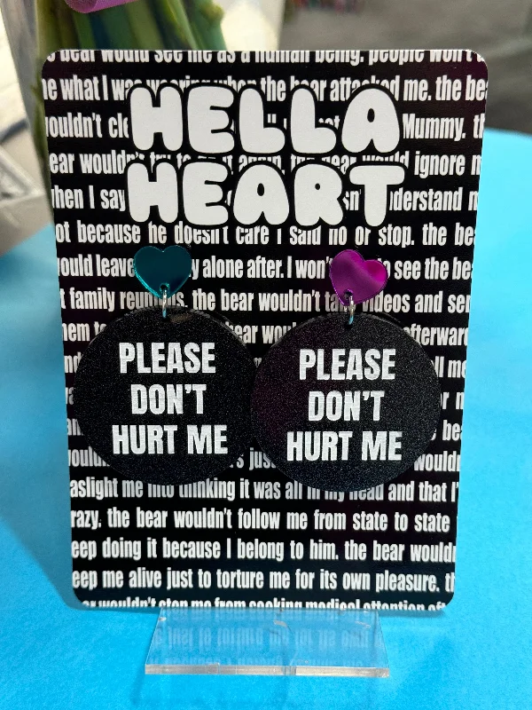 Price Break romantic dressPlease Don't Hurt Me Earrings