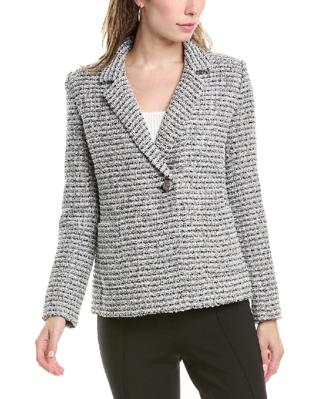 Weekend Deal warm trench coatSt. John Metallic Tweed Jacket