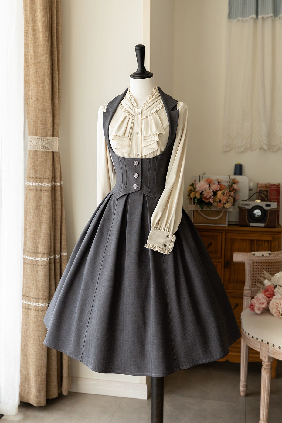 Unmissable Offer mini dressForest Wardrobe~Retro Elegant Lolita Jumper Dress Bustier Multicolor