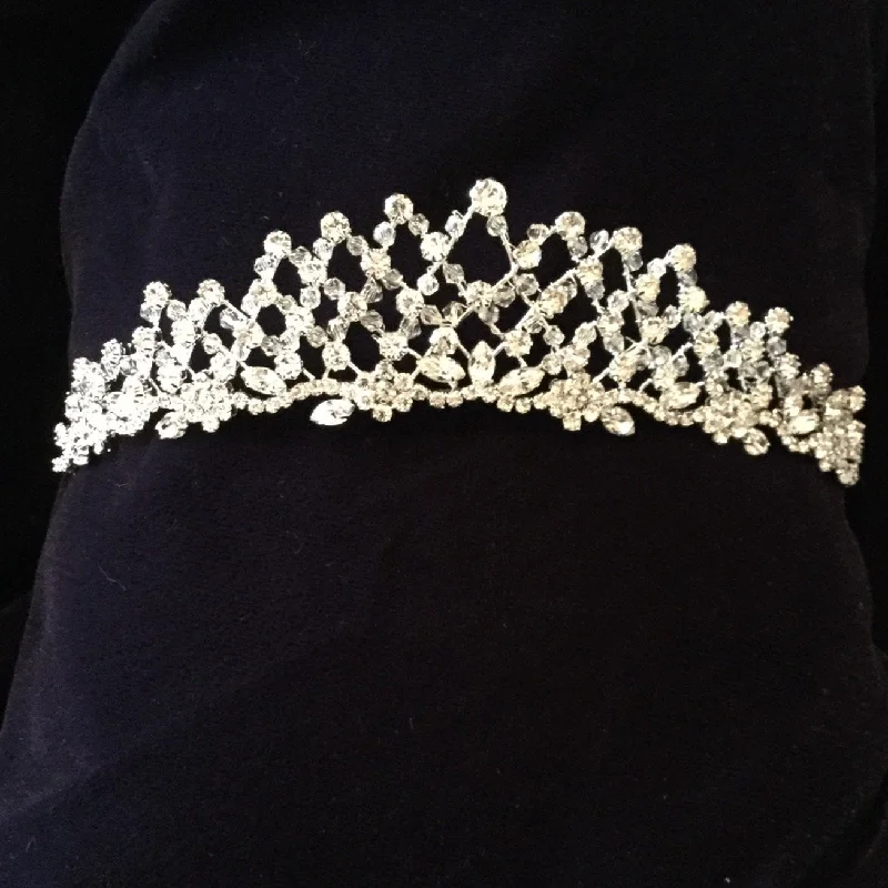 Price Cut silk dressLattice Crystal Tiara