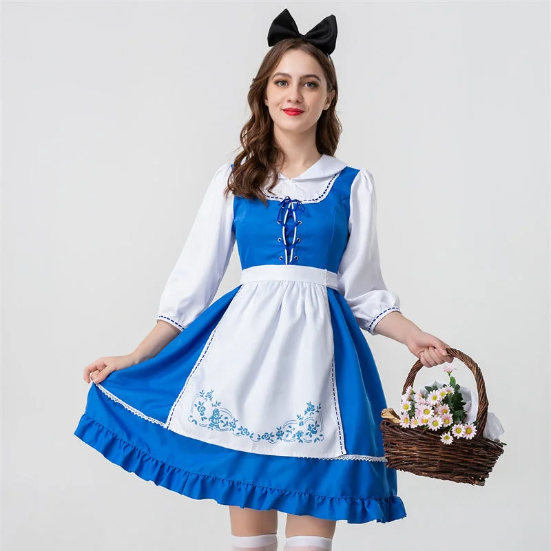 Super Sale party-ready dressBritish European And American Farm Traditional Beer Maid Ware Halloween Cosplay Costume