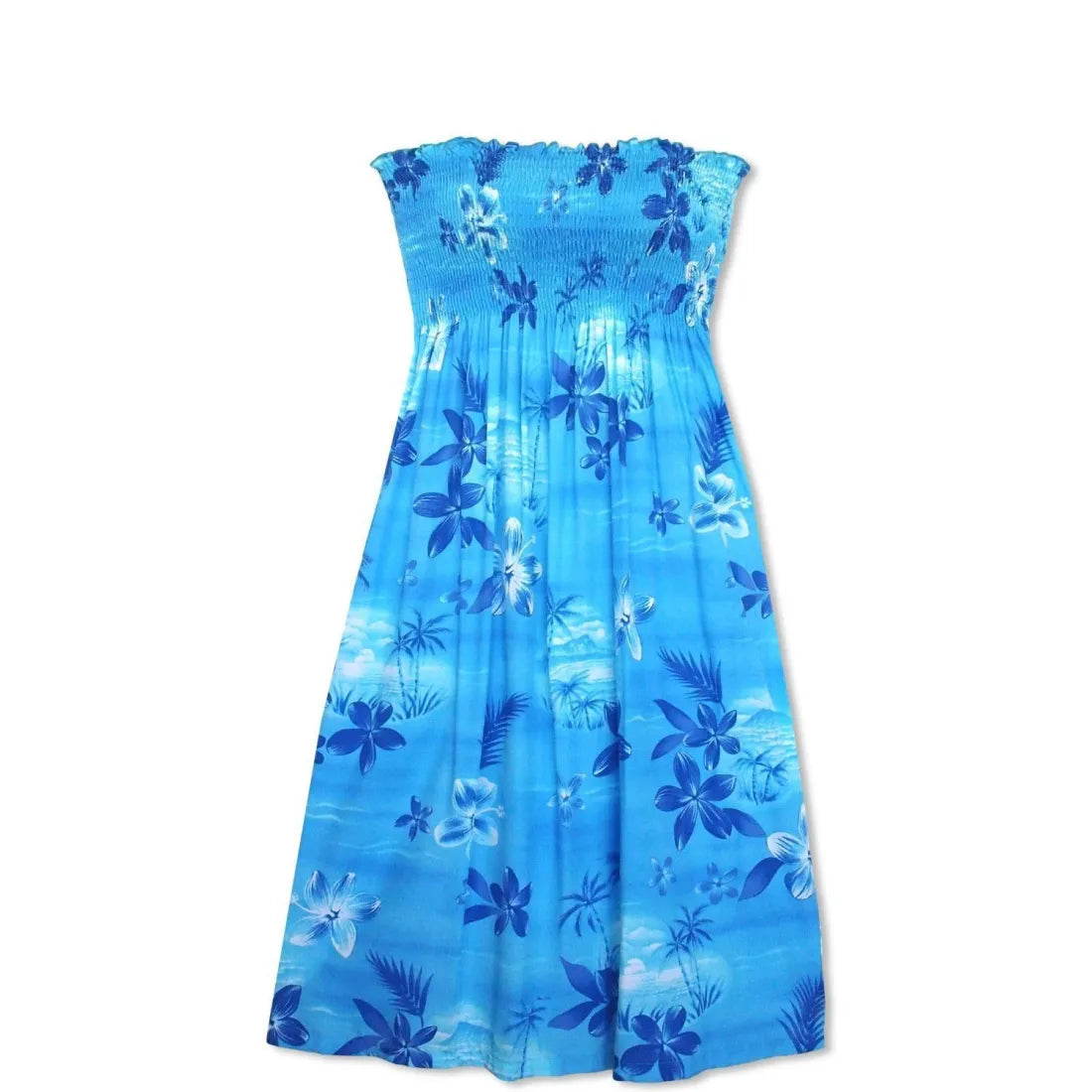 Loyalty Reward Aurora Blue Moonkiss Hawaiian Dress