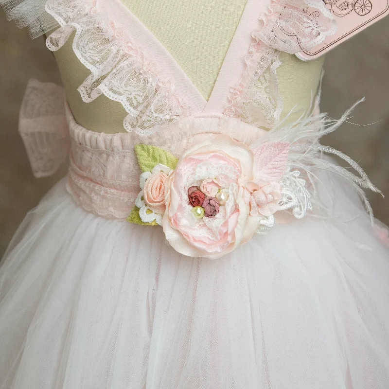 Instant Savings puff sleeve dressVivian Feather Sash