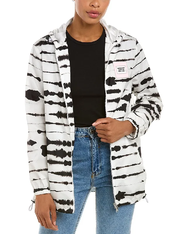 Don't Wait trendy casual outerwearBurberry Watercolour Print Econyl Hooded Parka