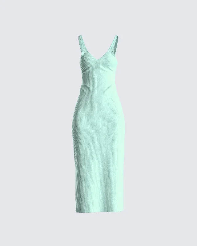 Special Discount flowy evening dressVera Green Sweater Dress